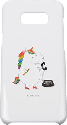 Produktbild von Mr. & Mrs. Panda Samsung Galaxy S8 plus Handyhülle  Einhorn Sekretärin - Weiß - Geschenk, Einhörner, Cover, Unicorn, Handycover, Hülle, Steuerbüro, Handy, Büro