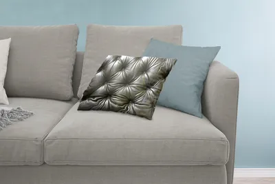 Produktbild von MuchoWow® Zierkissen Sofakissen Wohnzimmer Dekokissen 60x40 cm Eine Nahaufnahme eines Ledersofas - Kopfkissen - Polster mit Foto
