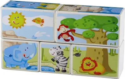 Produktbild von Haba Würfelpuzzle Zoo-Tiere 301202