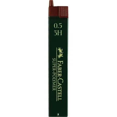 Produktbild von FABER-CASTELL Druckbleistift Minen Super Polymer 9065 S 3H 12 Minen 0,5 mm