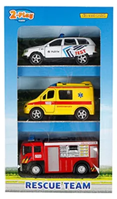 Produktbild von Die-cast Einsatzfahrzeuge Spielzeugauto Set Belgien - Rettungsfahrzeuge 2-Play