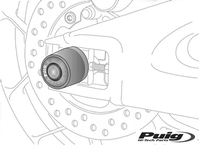Produktbild von PUIG 8632N Schwingschutzprotektor passend fuer DUCATI MULTISTRADA 1200 Schwarz