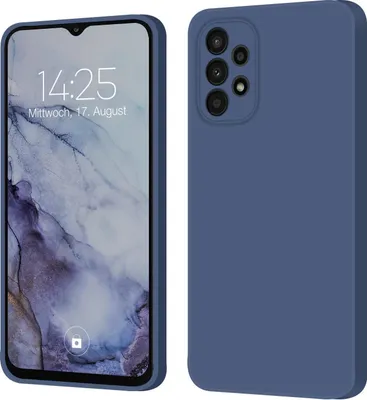 Produktbild von Hülle für Samsung Galaxy A23 5G Case Cover Bumper Silikon Softgrip Schutzhülle Farbe: Lavendelblau