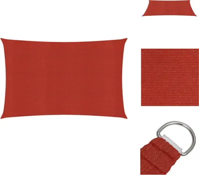 Produktbild von vidaXL Sonnensegel 160 g/m² Rot 2x4,5 m HDPE -  Sonnenschirme & Sonnenschutze