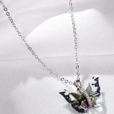 Produktbild von Halskette Schmetterling ES-38833 - Eleganz in Silber KP38833