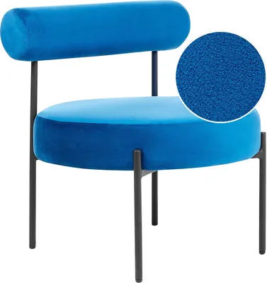 Zdjęcie produktu dla BELIANI Fotel bez podłokietników biały tapicerowany boucle okrągłe siedzisko zaokrąglone oparcie w stylu vintage