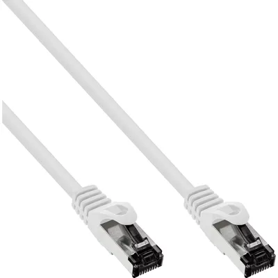 Produktbild von InLine Patchkabel, S/FTP (PiMf), Cat.8.1, 2000MHz, halogenfrei, weiß, 1,5m, 1,5 m, Cat8.1, S/FTP (S-STP), RJ-45, RJ-45, Weiß