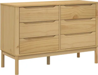 Produktbild von Kommode FLORO Wachsbraun Massivholz Kiefer