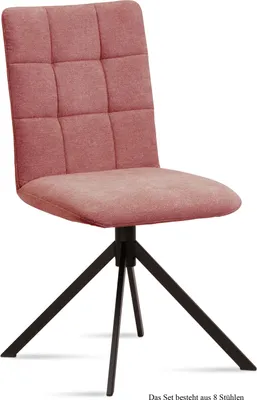 Produktbild von Esszimmerstuhl (8er-Set) Drucy 47x91x60 Schwarz/Rosewood