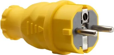 Image de Fiche en caoutchouc NOVA 230 V 16 A IP44 jaune