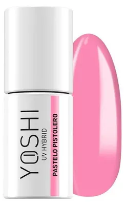 Obrázok produktu pre Yoshi Hybridný lak na nechty ružový – profesionálny trvalý lak na nechty 6 ml – UV lak na nechty s praktickým štetcom – Los Tones Milliones