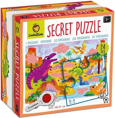 Produktbild von Ludattica Geheimes Dinosaurier-puzzle Mehrfarbig Mehrfarbig One Size