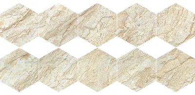 Produktbild von Rutschfeste Bodenaufkleber mit Schutzfolie – Marmor-Sechsecke Valencia Boden – 60 x 135 cm – 10 Sechseckaufkleber 30 x 26 cm