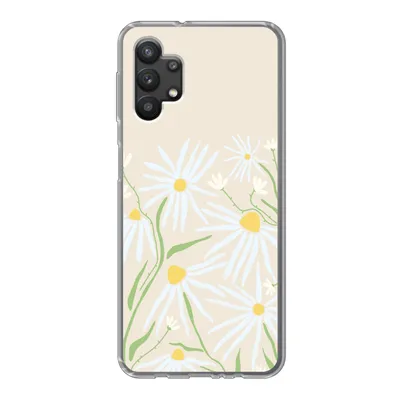 Produktbild von MuchoWow® Handyhülle Schutzhülle Hülle für Samsung Galaxy A32 5G Blume - Muster - Gelb Silikon Softcase Handy Hülle - Softcase