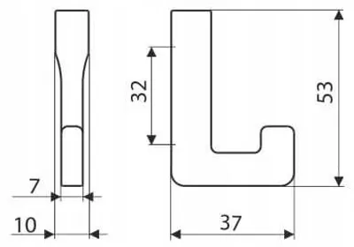 Produktbild von Gamet WP37-G0008 Aluminium Haken