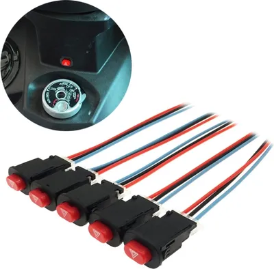 Imagen del producto de 5 unidades de interruptor de doble señalización modificado para motocicletas y scooters
