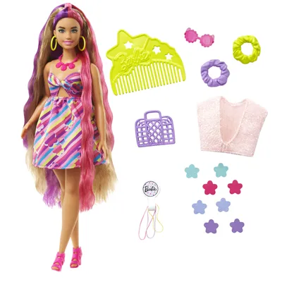 Immagine prodotto di Barbie Totally Hair (capelli biondi/rosa) incl. accessori per lo styling