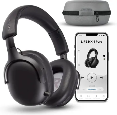 Over Ear Kopfhörer Bluetooth 5.4, Wireless, Passive Noise Isolation, 3+1 EQ Presets, bis zu 100 Stunden Akkulaufzeit, IPX4 Spritzwasserschutz