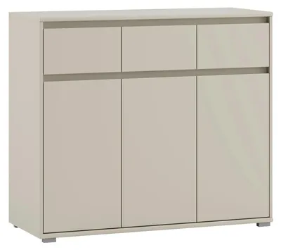 Produktbild von Kommode - 118 x 103 cm - 3 Türen - 3 Schubladen - Cashmerebraun matt