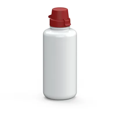Produktbild von Trinkflasche "School" Colour 1 - weiß/rot