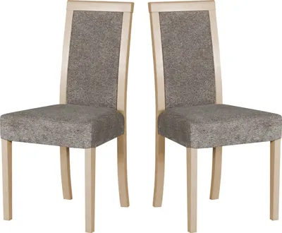 Produktbild von Esszimmerstuhl, Holz Eiche Massiv Stuhl Stühle Küchenstuhl - Set 2x Roma 3, sonoma