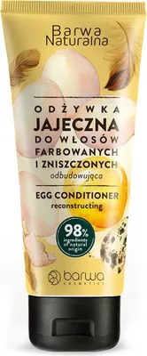 Obrázek produktu pro Barwa Naturalna odżywka jajeczna do włosów farbowanych i zniszczonych, 200ml