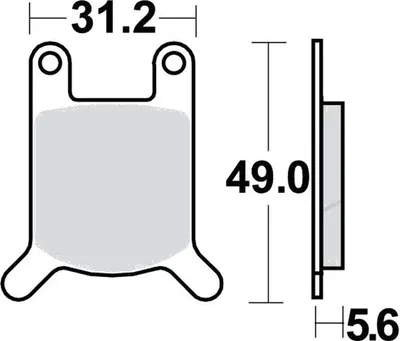 Produktbild von Bremsbeläge Vorderrad für Hercules Ultra 80 LC Chopper Baujahr 1982-1984 Bremsklotz von TRW - Neu