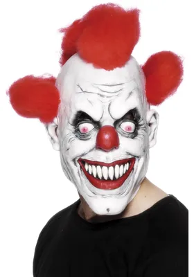 Produktbild von Smiffys Clown 3/4 Maske, mit Haar, Latex Halloween