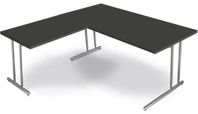 Produktbild von kerkmann Schreibtisch ARTLINE mit Anbau (B)1.600 mm Speditionsversand