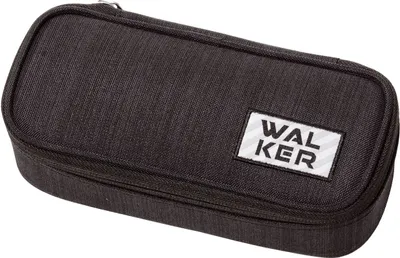 Produktbild von Walker Eco, Weiches Federmäppchen, Polyester, Schwarz, Einfarbig, 1200 D, Reißverschluss