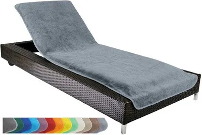 Produktbild von Ibenzoa® Frottee-Schutzbezug für Sonnenliege & Strandstuhl – weich, saugfähig, 100% Baumwolle, 75 x 200 cm, waschbar bis 60°C, trocknergeeignet