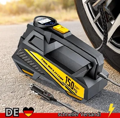 Produktbild von Kabelgebundene Tragbare Auto-Luftpumpe Verbesserte 12 V 150 PSI Elektrische
