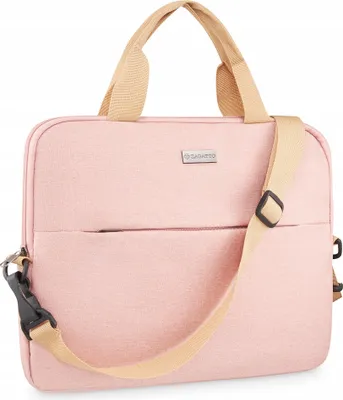 Obrázek produktu pro Zagatto ZG853 Pink dámská brašna na notebook 15,6" pánská taška na notebook aktovka školní taška ochranný obal na notebook šedý s černým lemem