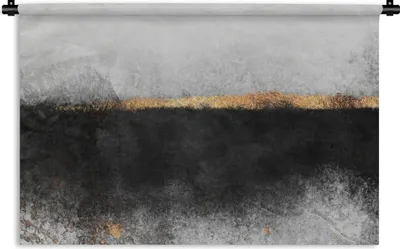 Produktbild von MuchoWow® Wandteppich Wandbehang Gold - Abstrakt - Luxus 120x80 cm Tapisserie Dekoration Wandtuch - Wanddekorationen - Wandtücher