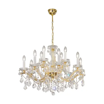 Produktbild von Kolarz Kronleuchter Maria Louise 24 Karat Gold Handgefertigt in Italien,Made with PURE