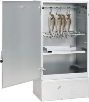 Image de vidaXL Fumoir avec générateur de fumée froide Acier galvanisé