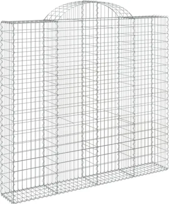 Produktbild von vidaXL Gabione mit Hochbogen 200x30x180/200 cm Verzinktes Eisen