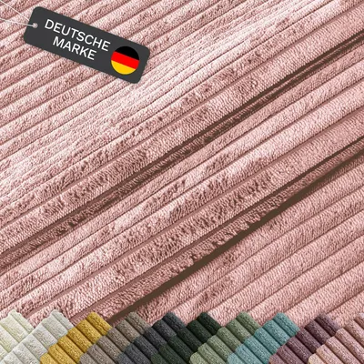 Produktbild von Lycce Cordstoff Meterware | 35.000 Scheuertouren | Tierfreundlich & kratzresistent | 1 lfm x 1,40 m breiter Polsterstoff für Möbel, Kissenbezüge und andere DIY Projekte | 360 g / m² | versch. Farben