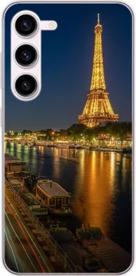 Produktbild von König Design Hülle kompatibel mit Samsung Galaxy S23 Plus Kunststoff Soft Handyhülle - Handy Case Eifelturm