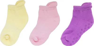 Produktbild von YALION 3 Paar Kinder Antirutschsocken Jungen Mädchen Baumwolle Babysocken Haussocken Thermosocken Krabbelsocken Weich, Schweiß Absorbierend, Atmungsaktiv und Elastisch(16/17 EU, A3)