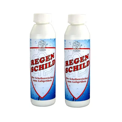 Produktbild von 2er Set Regenschild Auto Scheibenversiegelung 250ml Glasversiegelung Regenabweiser KFZ Regen Glas Scheiben Versiegelung