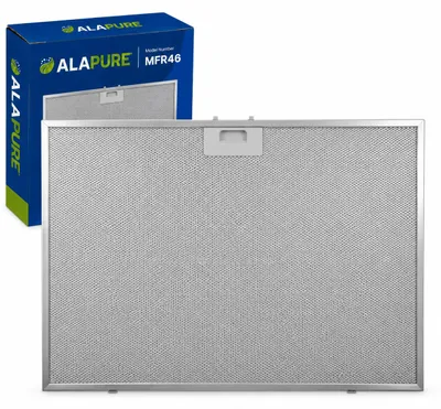 Productafbeelding van Alapure metalen filter, geschikt voor Ikea 488000302744, afmetingen 565x380x8 mm