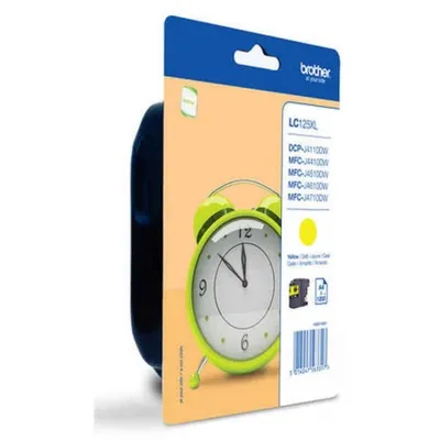 Image de Cartouche d'encre compatible Brother LC125XLYBP jaune