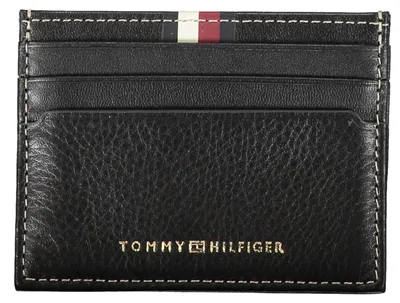 Produktbild von Elegante Herrengeldbörse in Schwarz mit Kontrastdetails und Logo