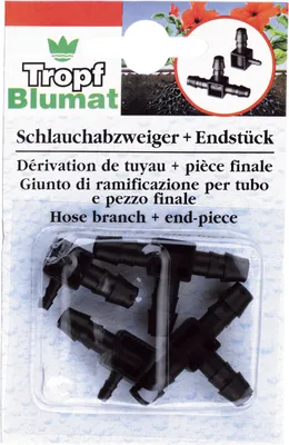 Zdjęcie produktu dla Akcesoria Tropf Blumat® odgałęzienie węża + końcówka - zestaw 4 (2+2)