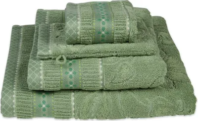 Produktbild von Pip Studio Handtuch 55x100 Grün | Jasmin Jacquard