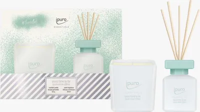 Produktbild von ipuro Essentials Geschenkset "#time to be" Raumduft 50ml / Duftkerze 125g Geschenk-Set