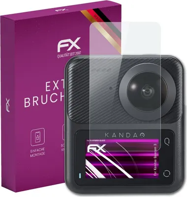 Produktbild von atFoliX FX-Hybrid-Glass Displayfolie kompatibel mit Kandao Qoocam 3 Glasfolie