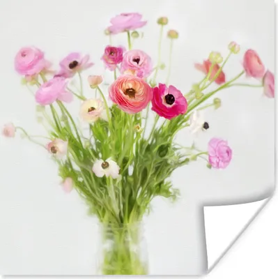 Produktbild von MuchoWow® Poster Stillleben - Blumen - Frühling 75x75 cm - Wand Dekoration