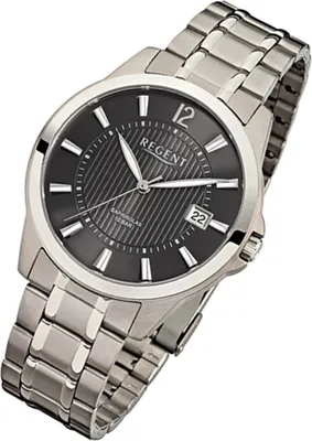 Produktbild von Regent Armbanduhr silber F-555 Herren Analog-Titanuhr URF555